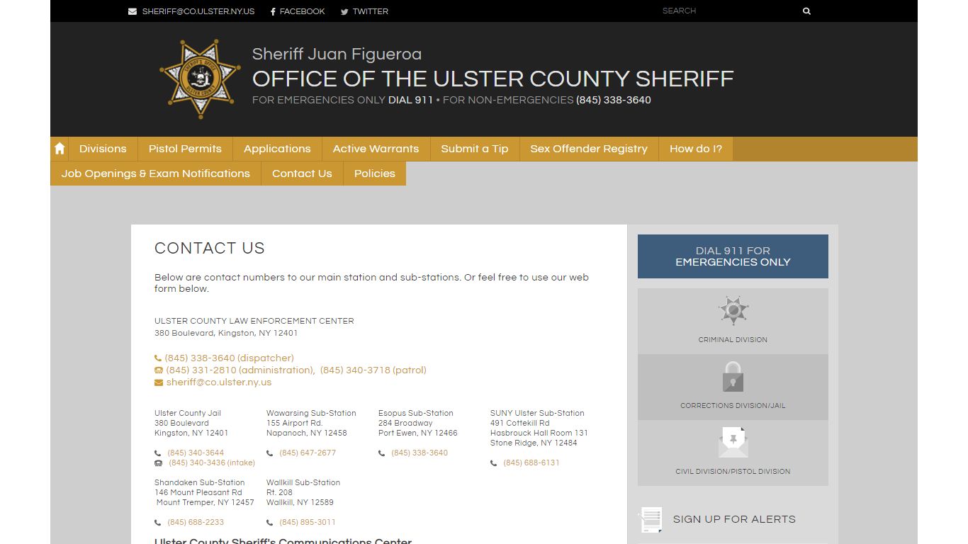 Contact Us | Ulster County